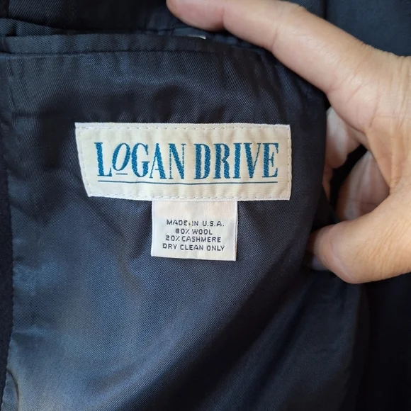 Vintage Logan Drive Mens Wool Cashmere Blend Sport Coat Size 40R